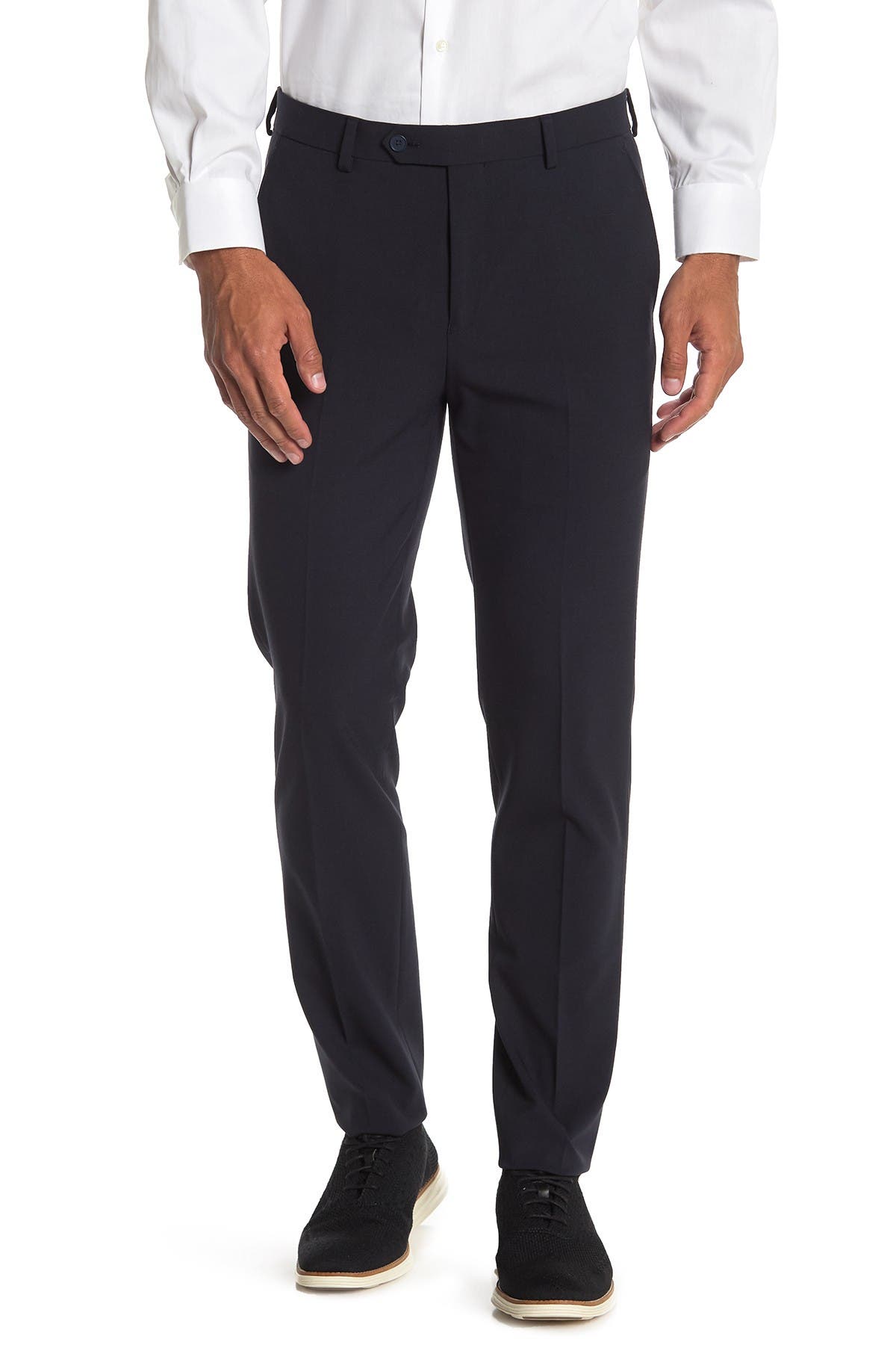 navy skinny trousers