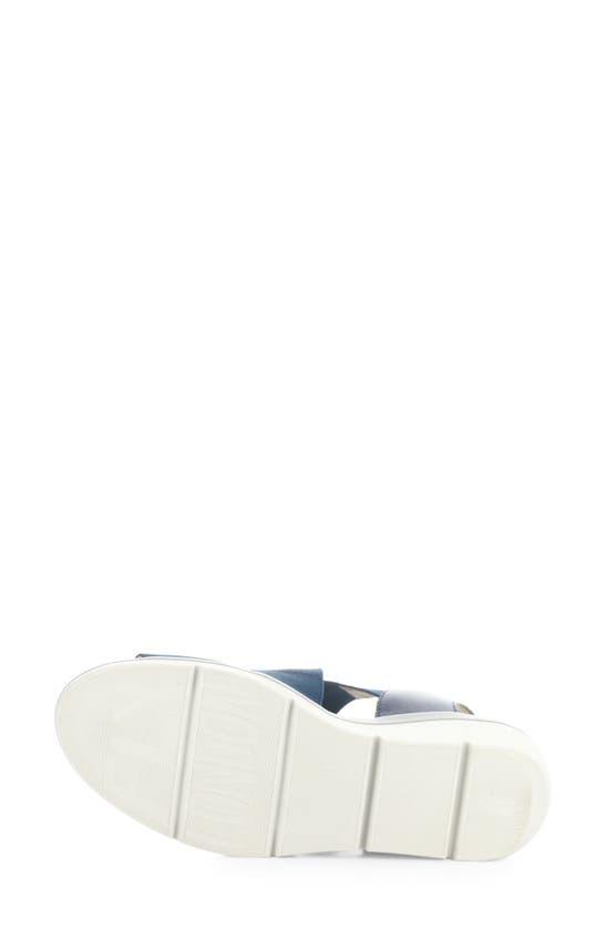 Shop Fly London Noli Slingback Wedge Sandal In Ocean Mousse