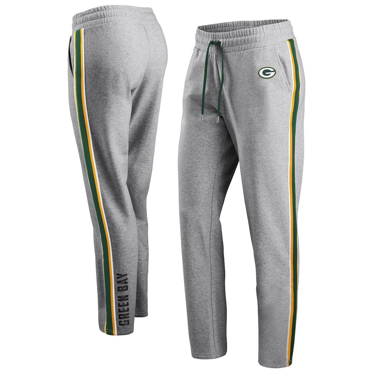 Women's WEAR by Erin Andrews Heathered Gray Green Bay Packers Plus  Sweatpants