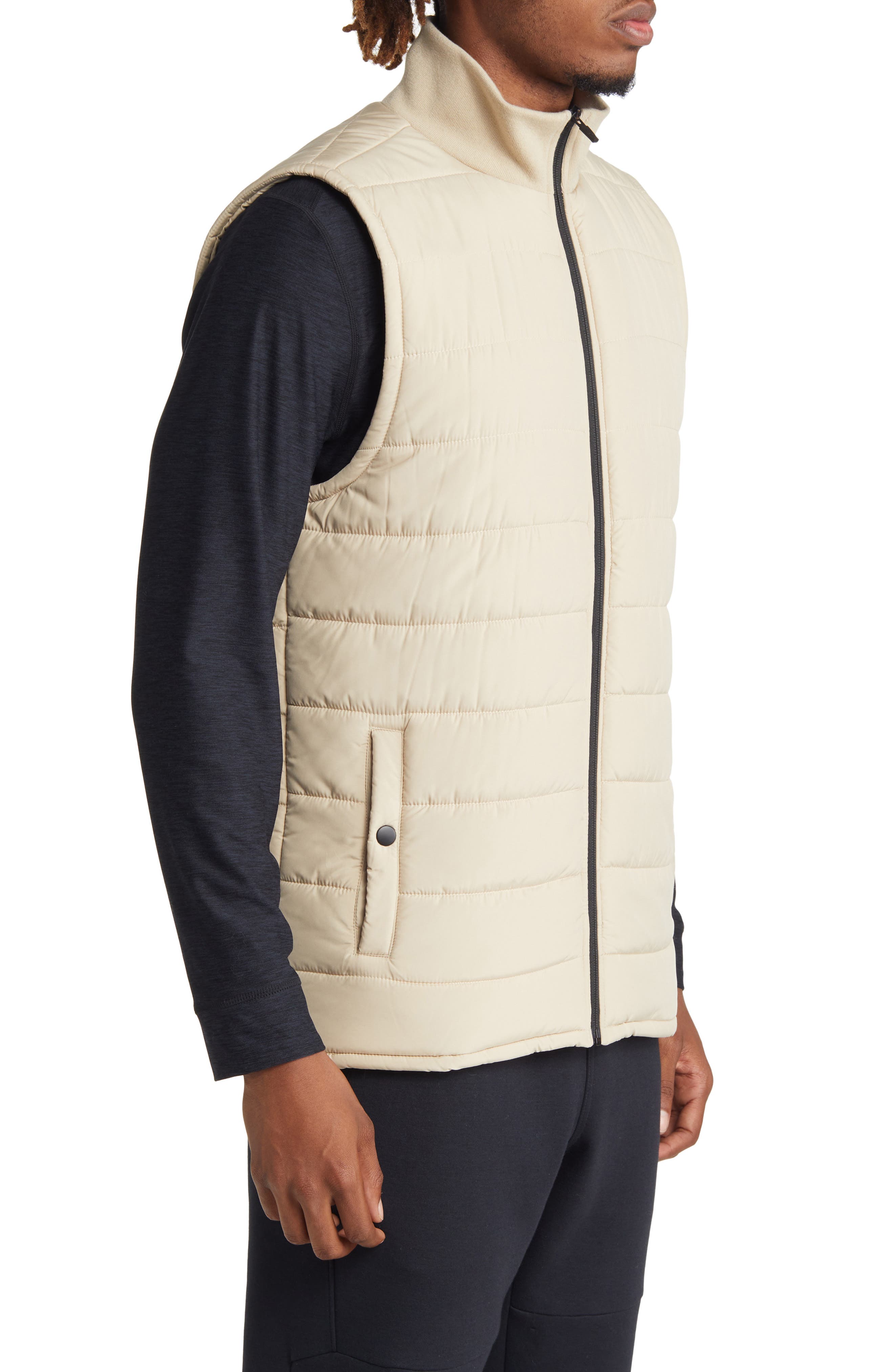 zella recycled polyester puffer vest