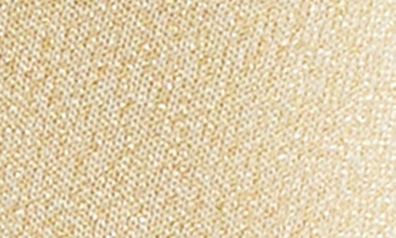 High Heel Jungle Glitterati Sparkle Cotton Blend Crew Socks In Gold