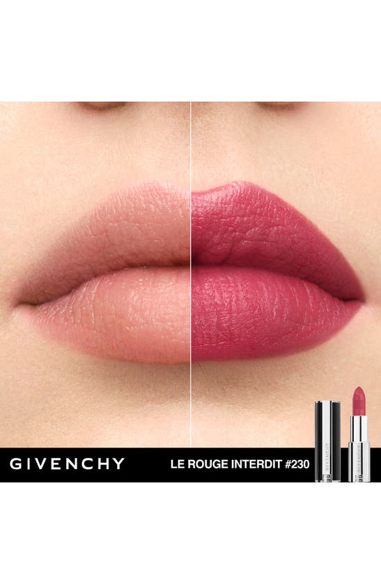 Shop Givenchy Le Rouge Interdit Silk Lipstick In 230 Cold Rosewood