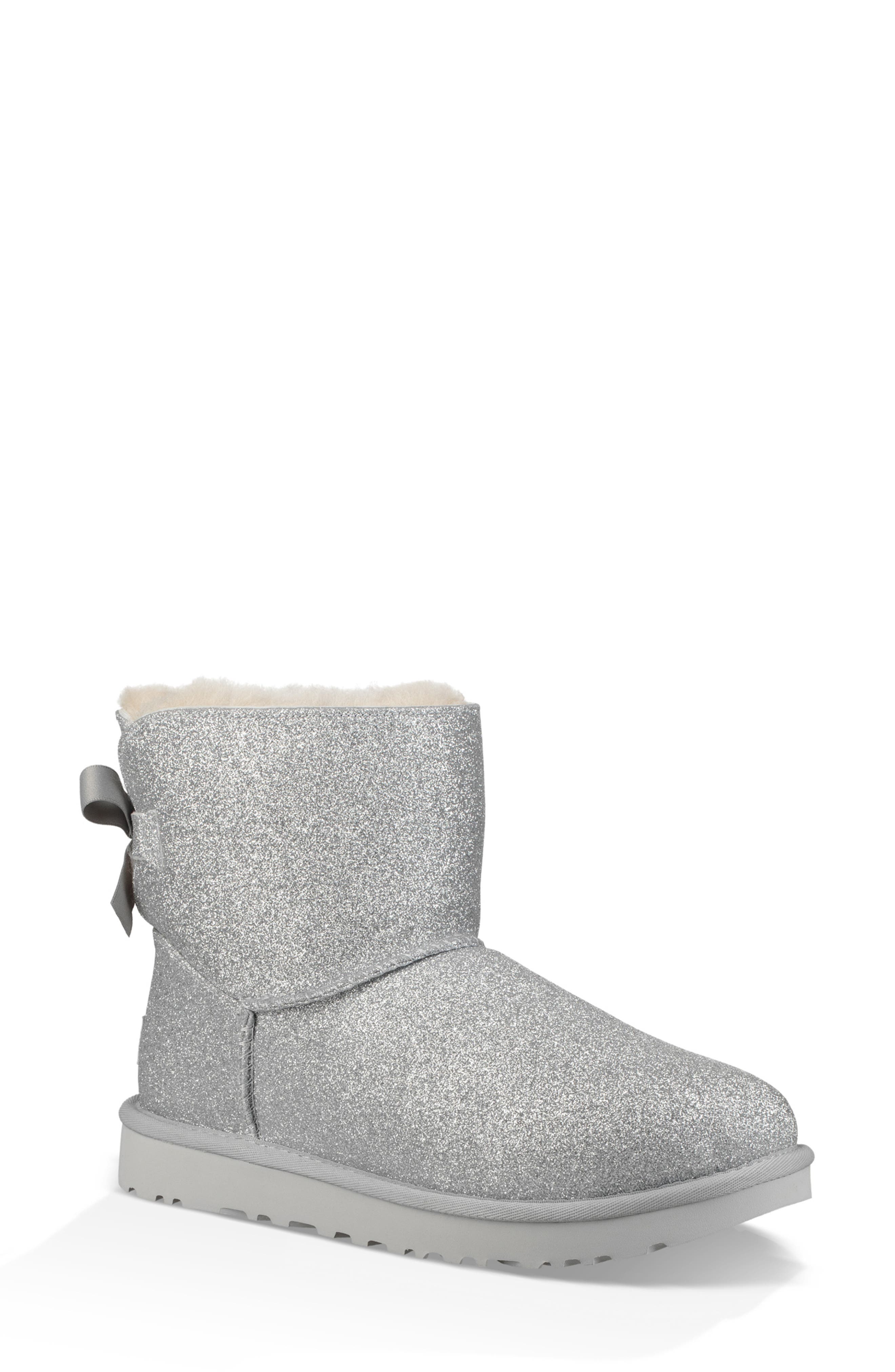 ugg women's w mini bailey bow sparkle fashion boot