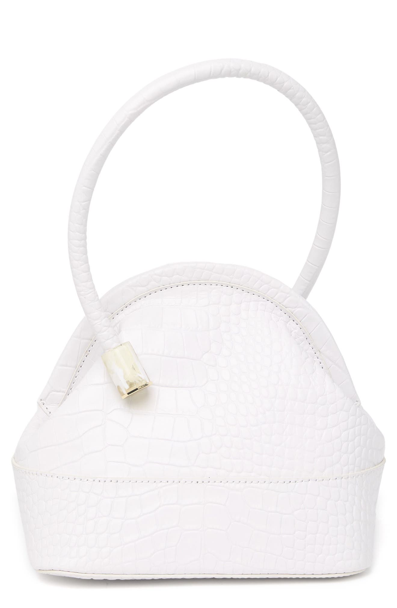Louise Et Cie Isel Leather Frame Bag In Bubble Snake