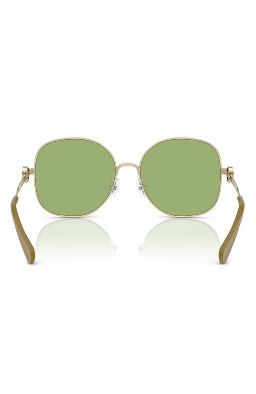 Tory Burch 56mm Round Sunglasses In Gold Pink