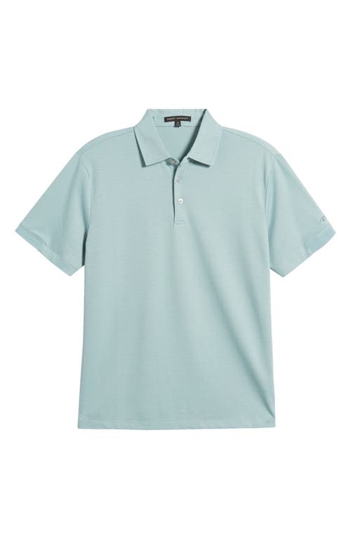 Shop Robert Barakett Texture Polo In Teal