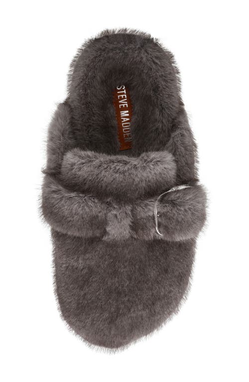 Shop Steve Madden Bohan Faux Fur Mule In Grey