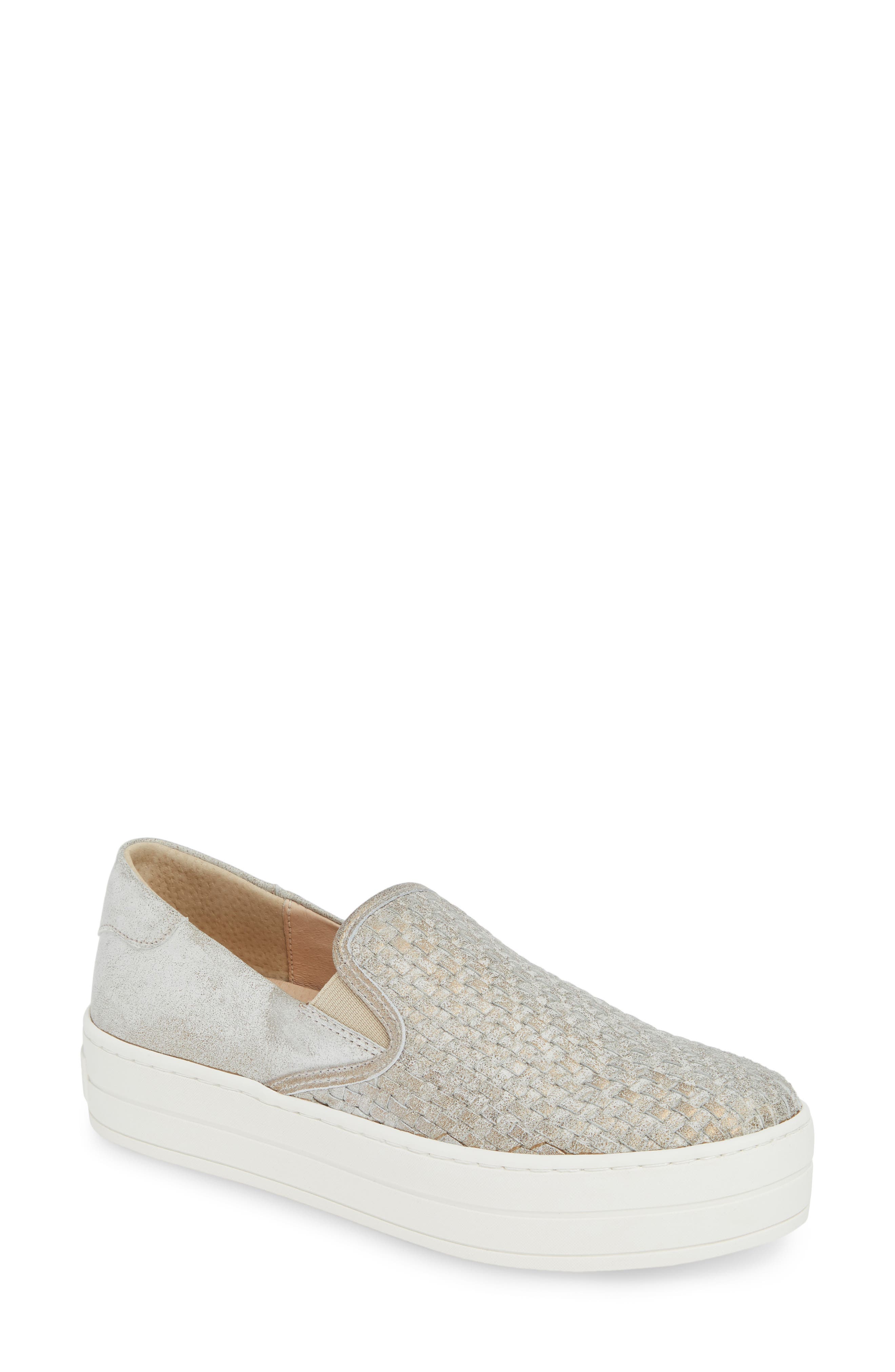 Jslides Halsey Woven Slip-On Sneaker, Metallic