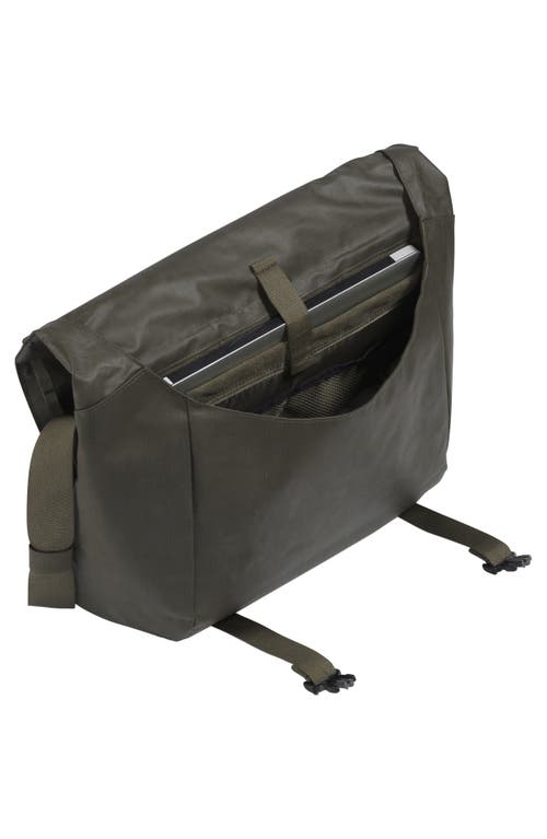 The North Face Base Camp Voyager Messenger Bag In New Taupe Green/ Tnf Black