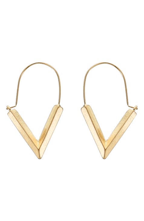 Louis Vuitton Wild V Hoop Earrings - Gold-Plated Hoop, Earrings