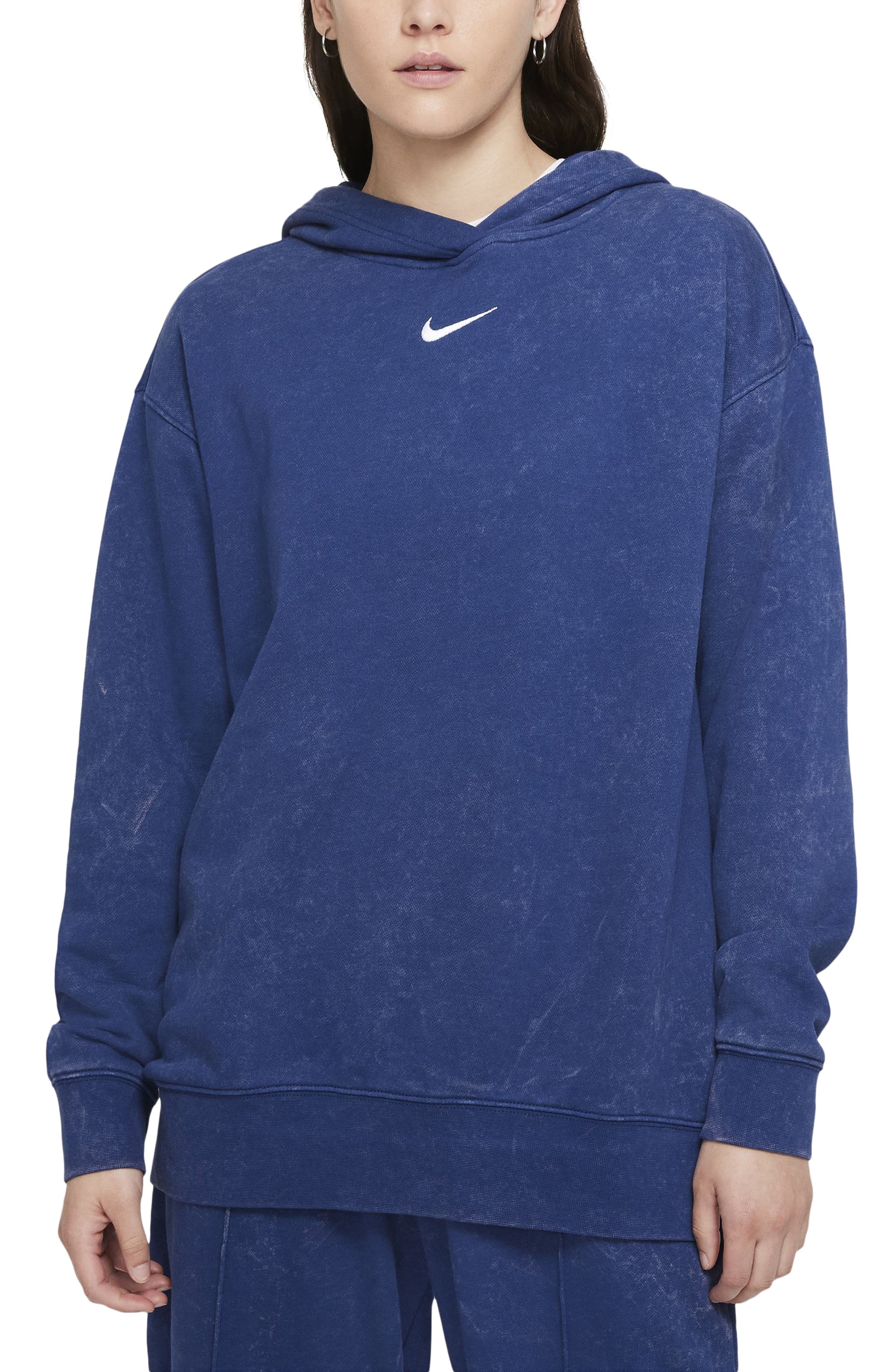 navy blue nike hoodie womens