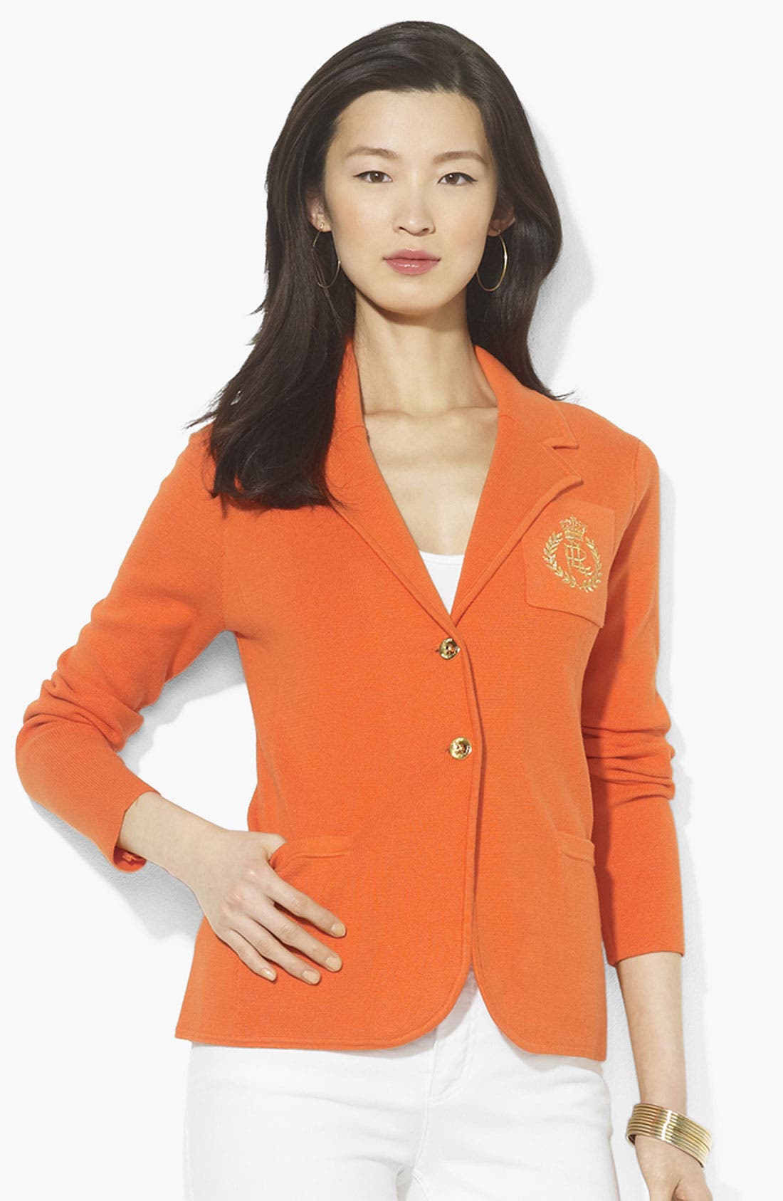 Lauren Ralph Lauren Crested Sweater Blazer Nordstrom