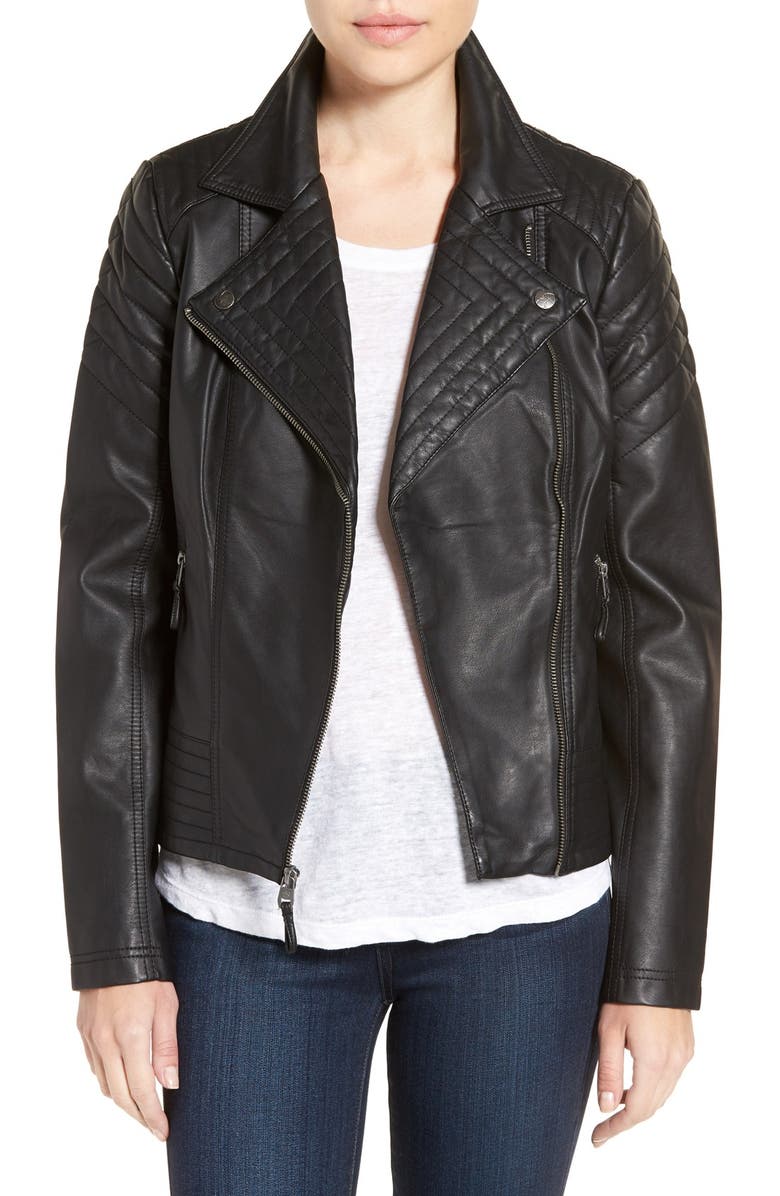 Jessica Simpson Quilted Faux Leather Jacket | Nordstrom