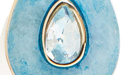 Shop Baublebar Birthstone Teardrop Pendant Necklace In Light Blue