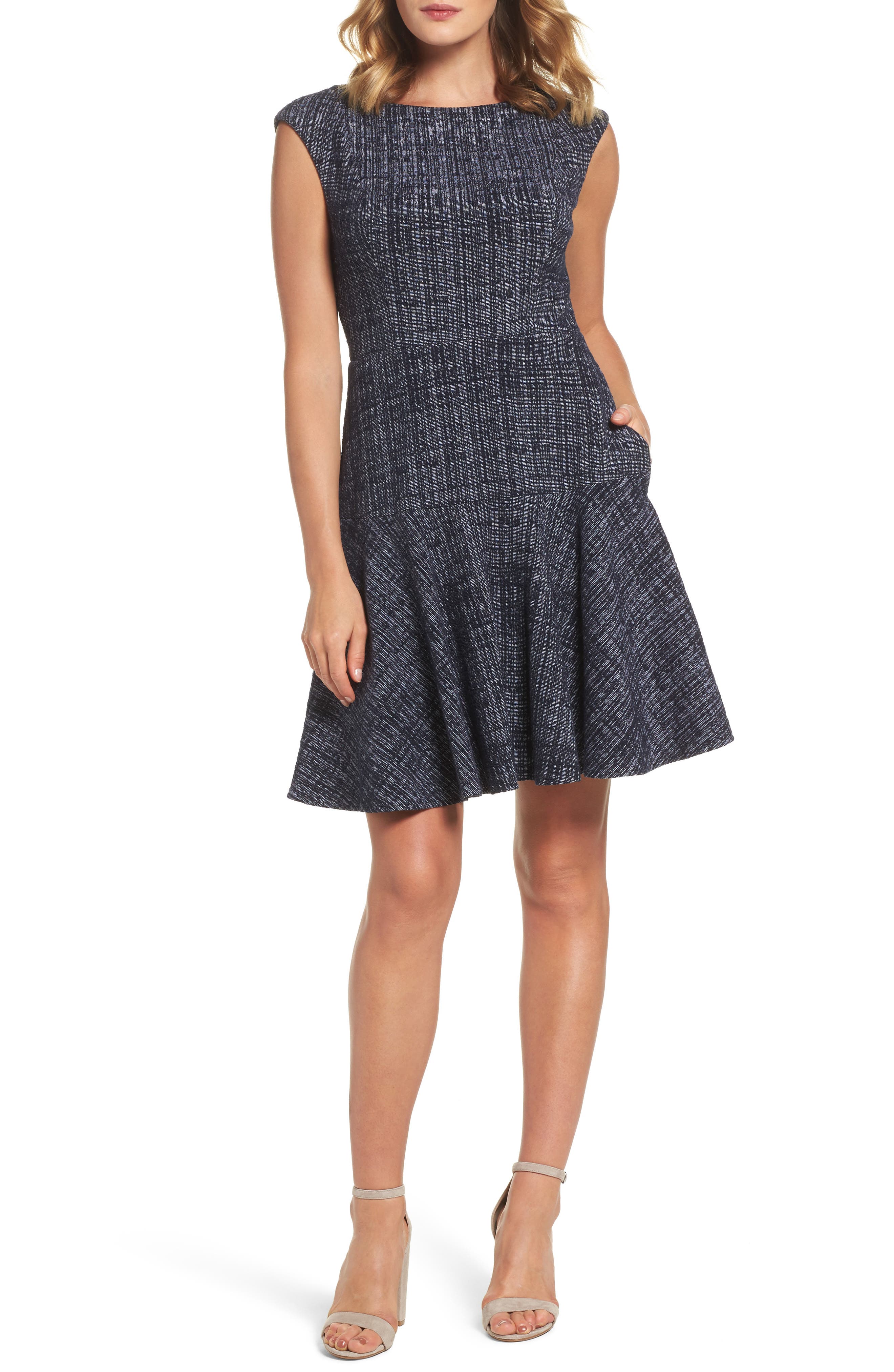 eliza j tweed dress