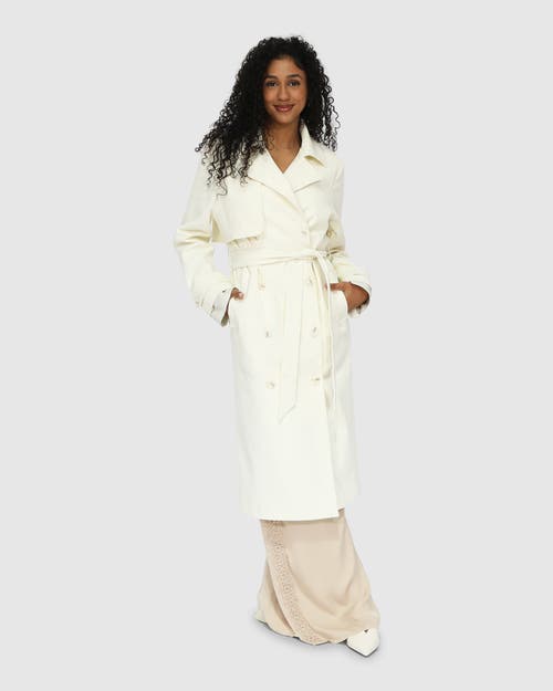 Shop Belle & Bloom Empirical Trench Coat In White