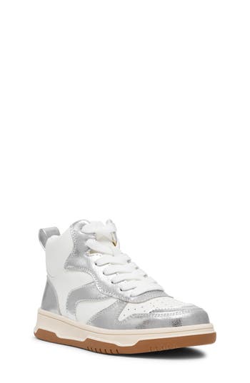 Dolce Vita Dv By Paola High Top Sneaker In Silver