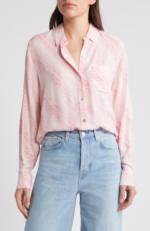 Shop Rails Josephine Button-up Shirt In Rose Reef