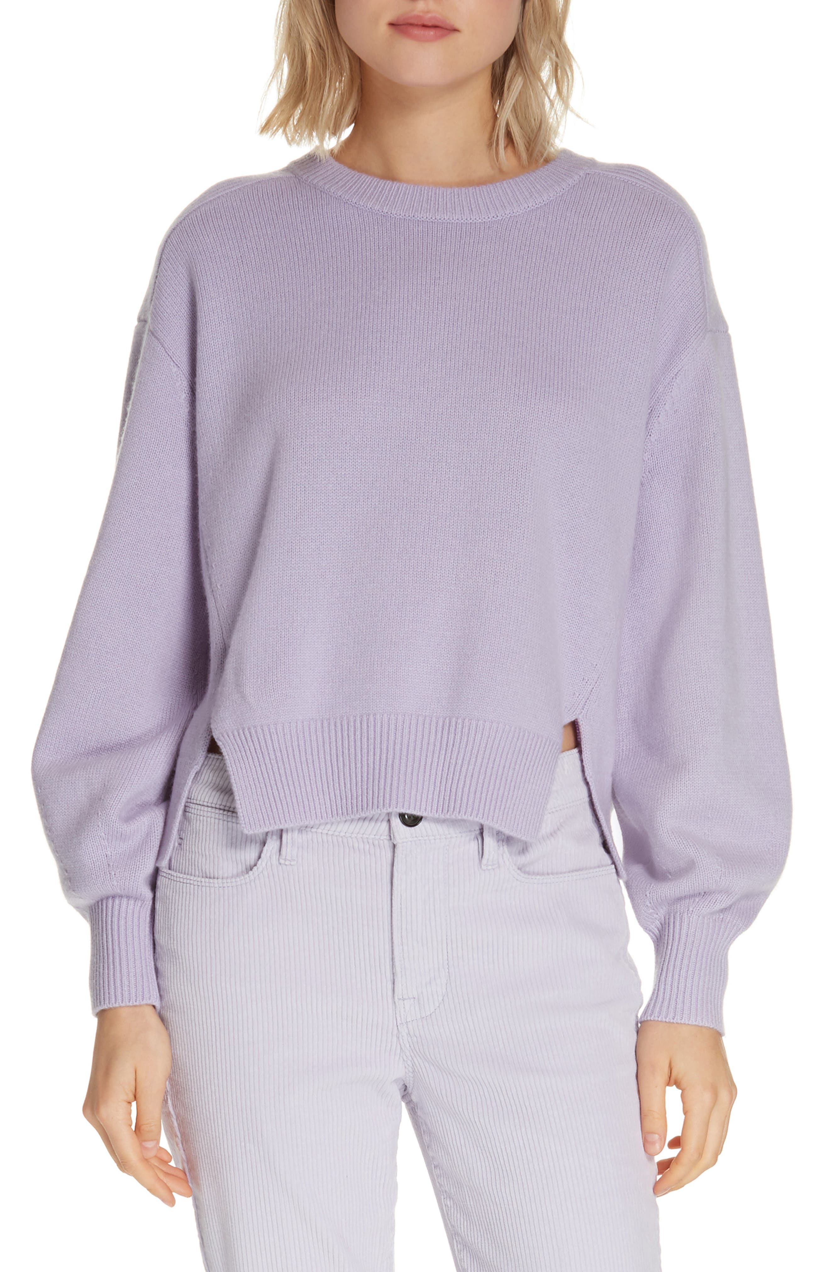 Frame Swing Wool & Cashmere Sweater, Purple