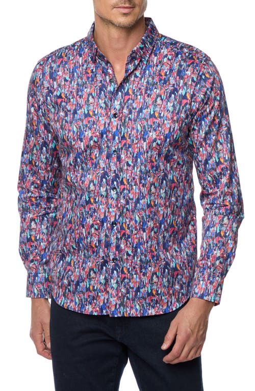 Robert Graham Brighton Long Sleeve Button Down Shirt In Blue Multi