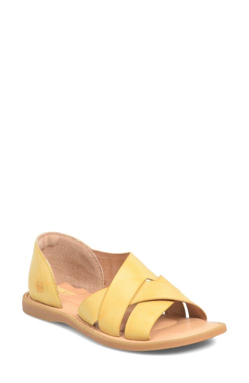 Ithica Strappy Sandal in Yellow