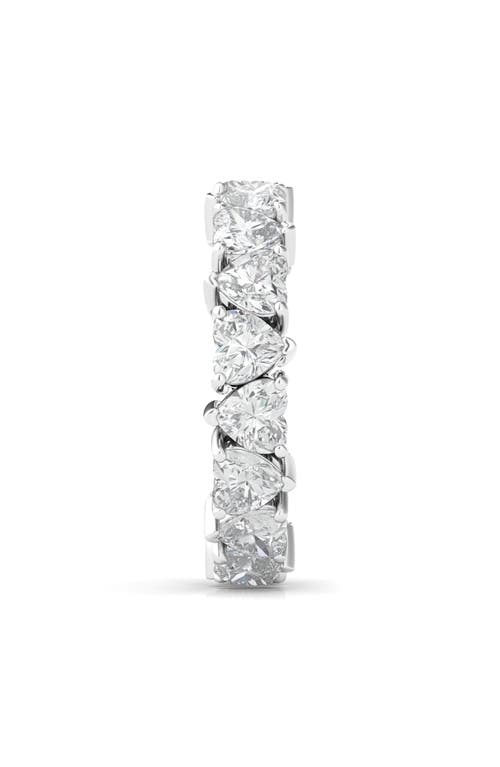 Shop Hautecarat Alternating Hearts Lab Created Diamond Eternity Ring In White Gold