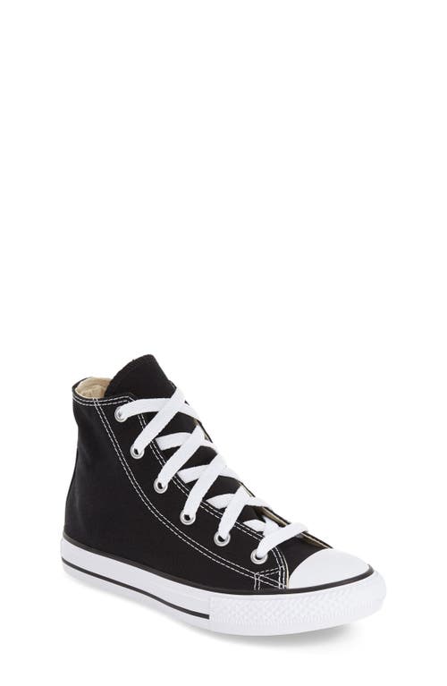 Converse Kids' Chuck Taylor All Star High Top Sneaker Black at Nordstrom, M