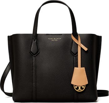 Tory Burch 83313 PERRY T MONOGRAM SMALL TRIPLE-COMPARTMENT TOTE IN