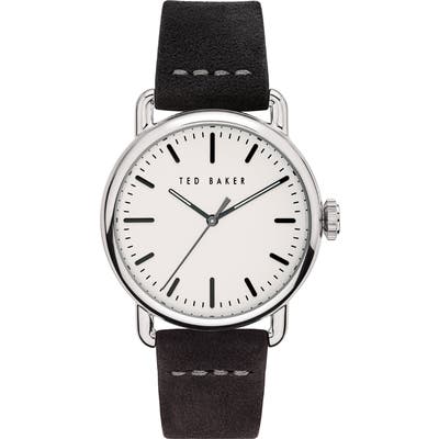Ted Baker London Tomcooa Leather Strap Watch, 40Mm