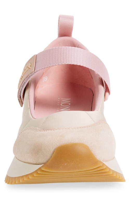 Shop Moncler Pacey Ballet Mary Jane Sneaker In Beige Sand