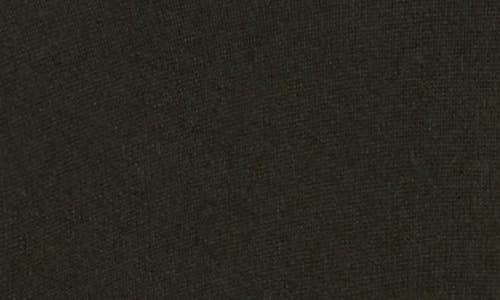 Amicale Cashmere Quarter Zip Pullover W/ Piping In Dark Green