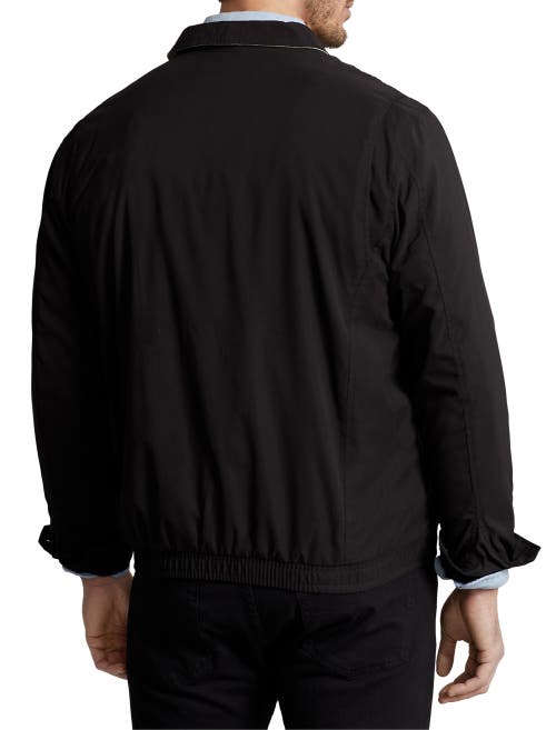 Shop Polo Ralph Lauren Microfiber Windbreaker In Black