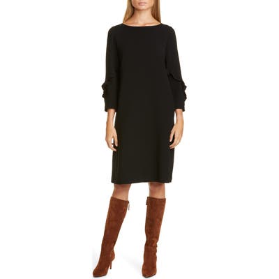 Lafayette 148 New York Abigail Finesse Crepe Dress, Black