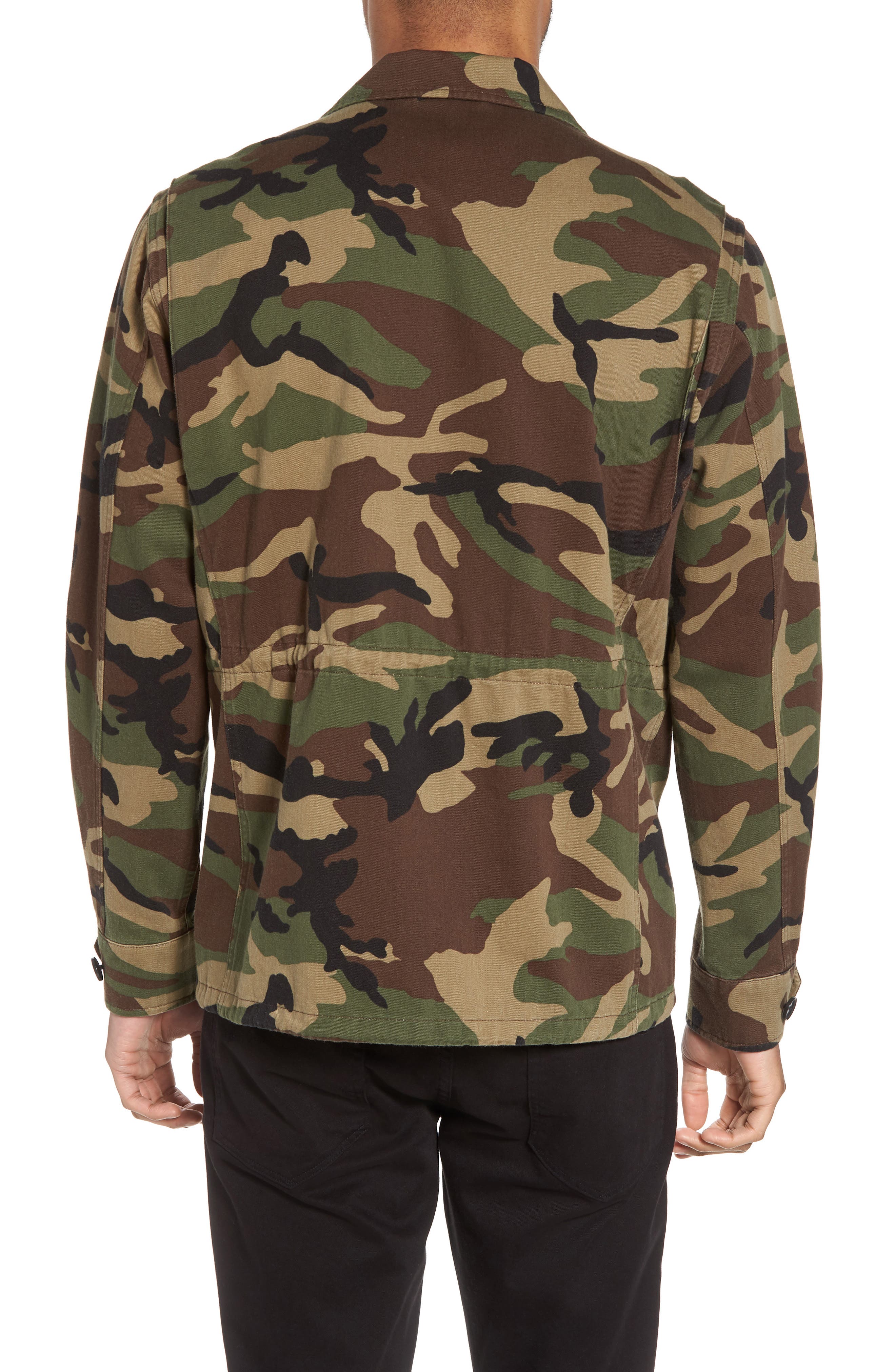 fitted camouflage jacket
