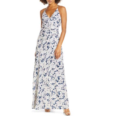 Wayf The Allison Faux Wrap Gown