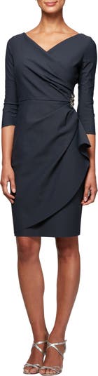 Alex Evenings Embellished Ruched Sheath Cocktail Dress Nordstrom