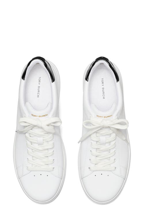 Shop Tory Burch Howell Court Sneaker In Titanium White/perfect Black