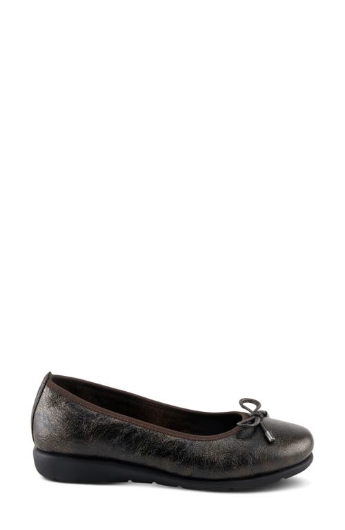Spring Step Chesser Flat In Bronze