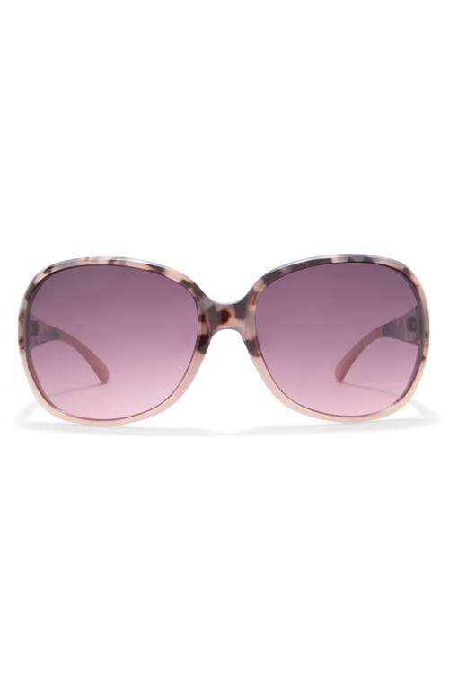 Shop Vince Camuto Oval Vent Sunglasses In Oatmeal/rose