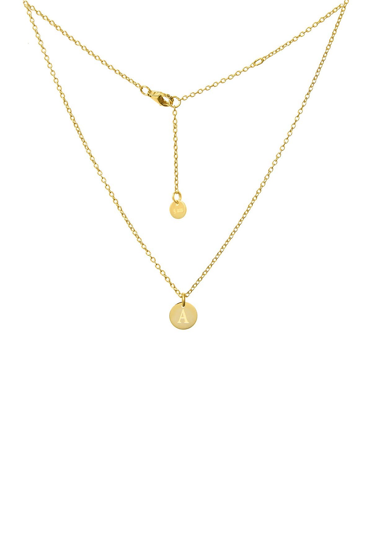 initial choker necklace gold