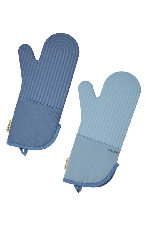 Our Place Cotton & Silicone Oven Mitts in Blue Salt at Nordstrom, Size One Size Oz