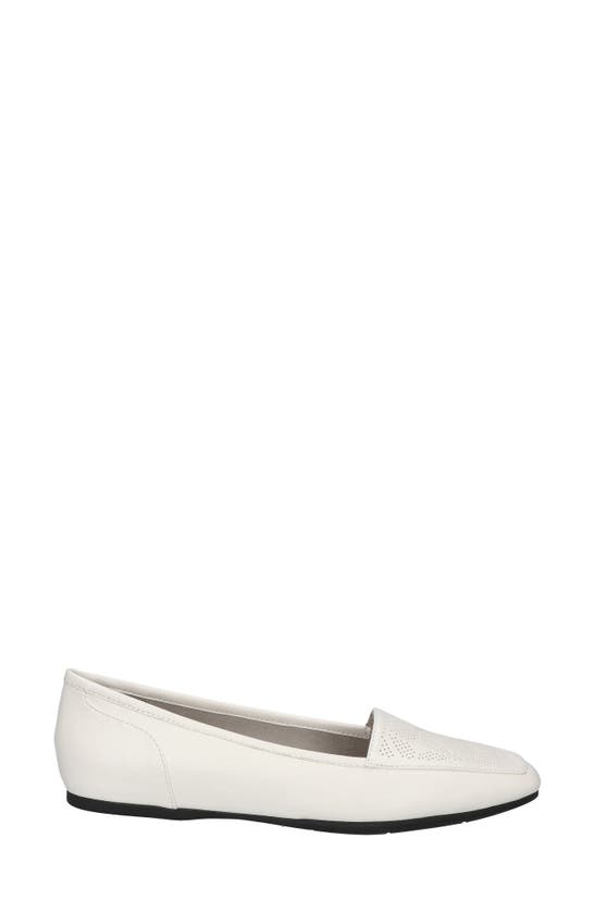 Shop Easy Street Thrill Perforated Flat In White