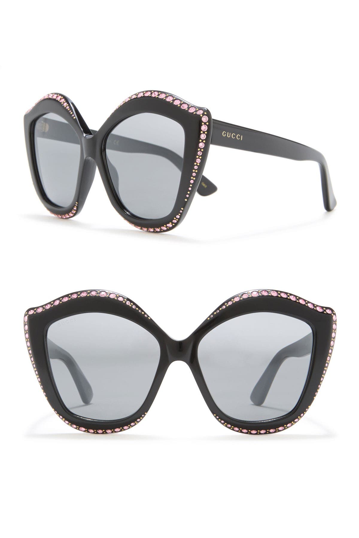 GUCCI | 53mm Crystal Cat Eye Sunglasses 