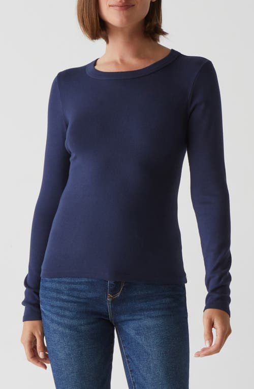 Michael Stars Zola Crewneck Tee In Nocturnal