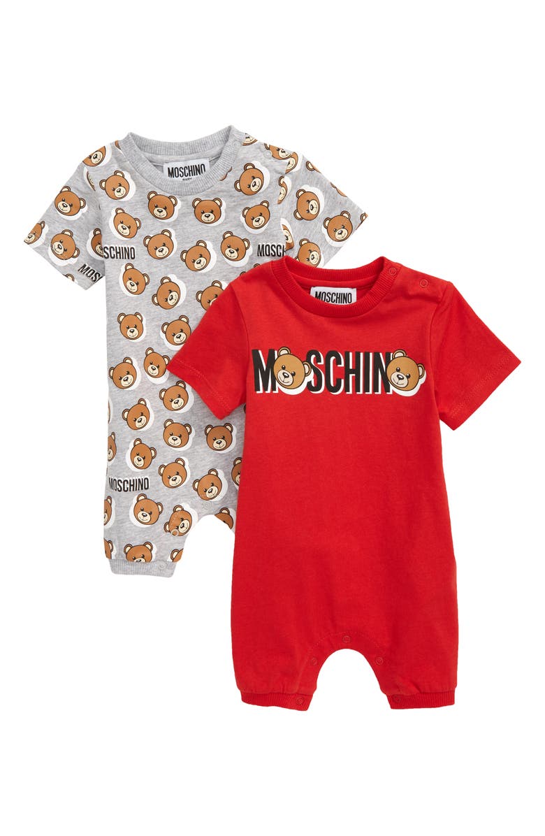 Moschino 2 Pack Bear Graphic Romper Gift Set Baby Nordstrom