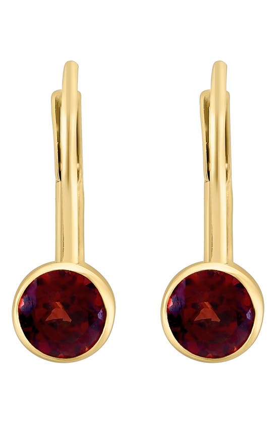 Effy Stone Lever Back Earrings In Red