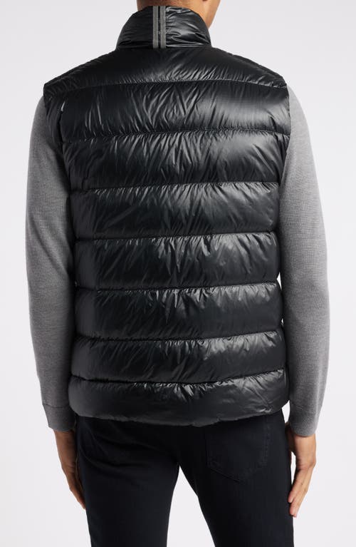 Shop Canada Goose Crofton Water Repellent Packable Quilted 750 Fill Power Down Vest In Black - Noir