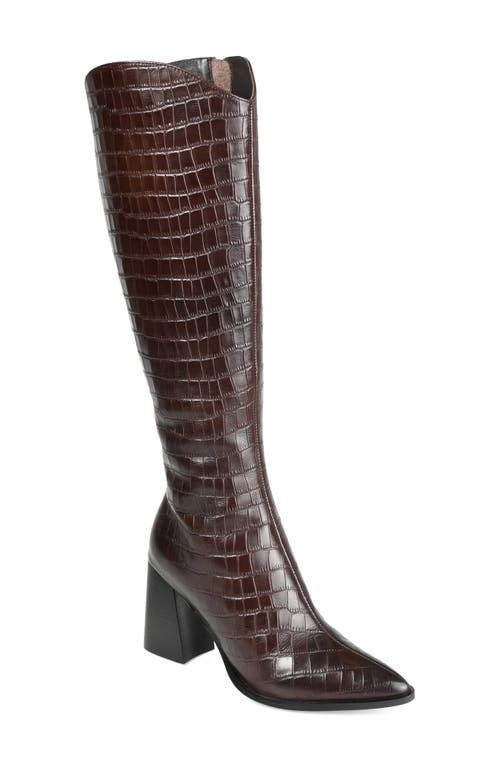 Laila Leather Boot in Brown