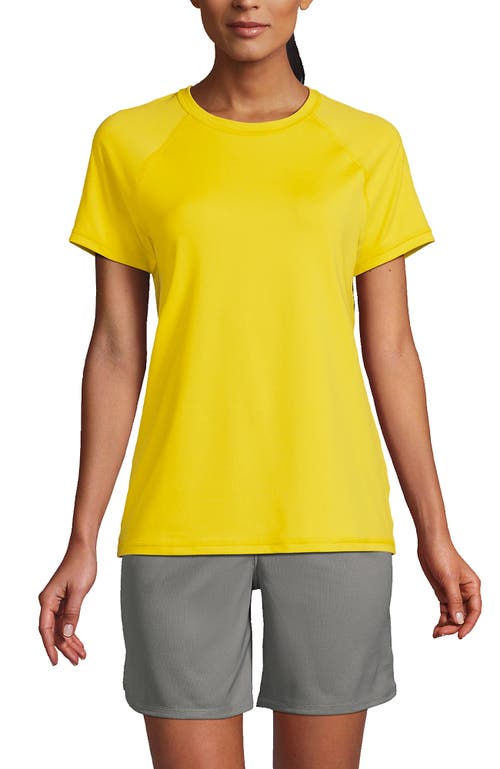 Shop Lands' End School Uniform  Short Sleeve Active Tee In Vibrant Sun