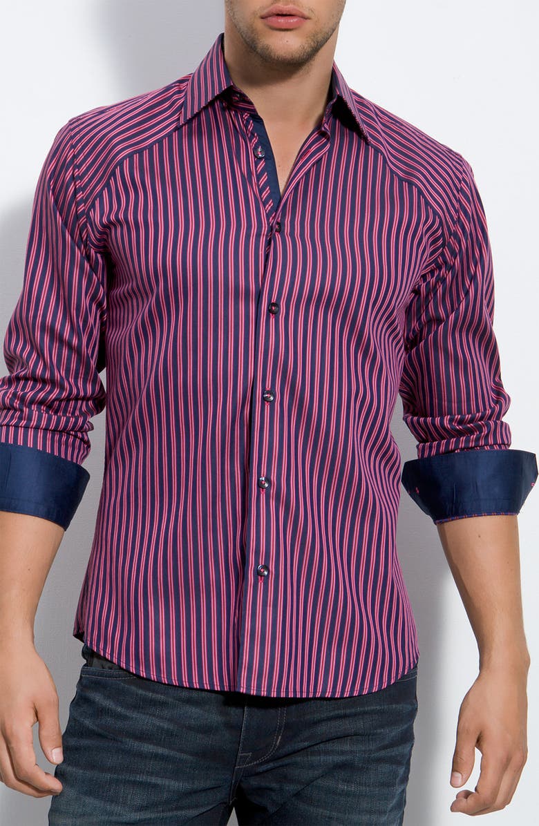 Stone Rose Trim Fit Woven Shirt | Nordstrom